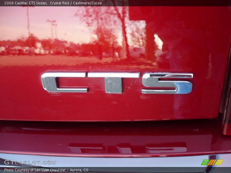 Crystal Red / Cashmere/Cocoa 2009 Cadillac CTS Sedan