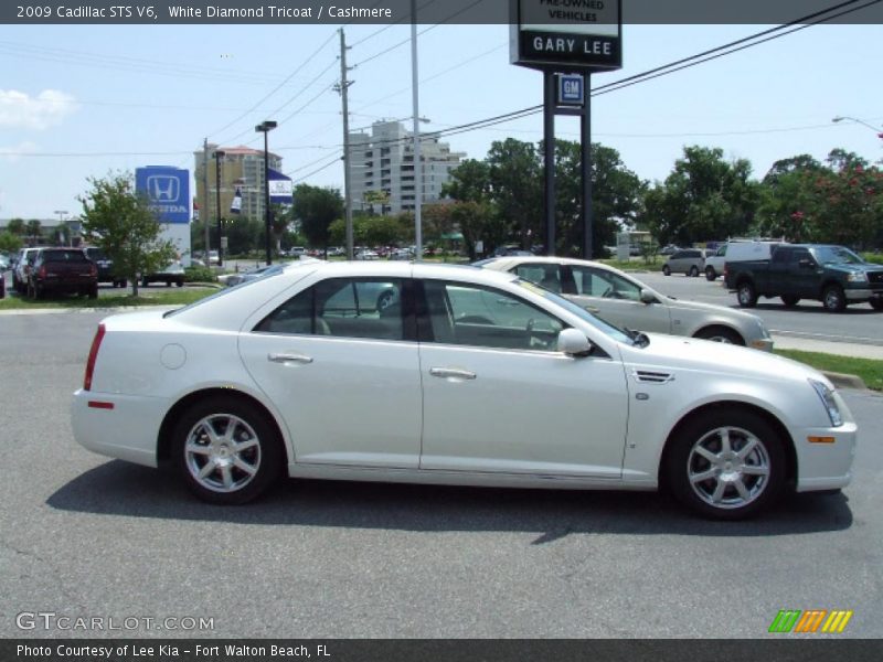 White Diamond Tricoat / Cashmere 2009 Cadillac STS V6