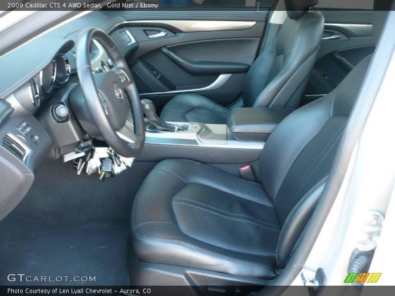 Gold Mist / Ebony 2009 Cadillac CTS 4 AWD Sedan