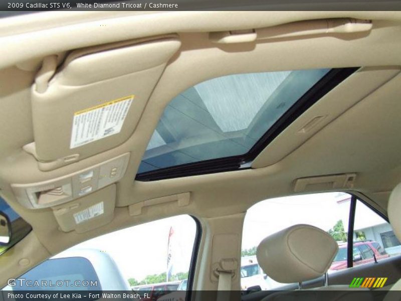 White Diamond Tricoat / Cashmere 2009 Cadillac STS V6