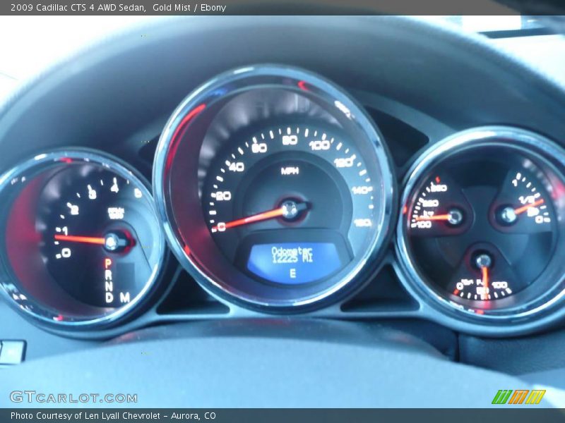 Gold Mist / Ebony 2009 Cadillac CTS 4 AWD Sedan