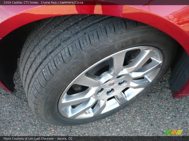 Crystal Red / Cashmere/Cocoa 2009 Cadillac CTS Sedan