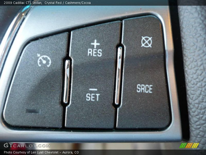 Crystal Red / Cashmere/Cocoa 2009 Cadillac CTS Sedan