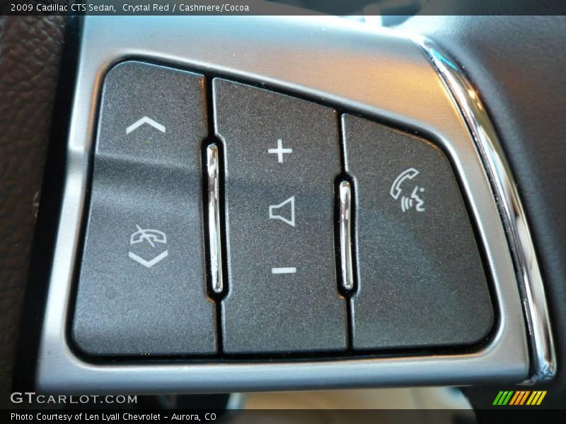 Crystal Red / Cashmere/Cocoa 2009 Cadillac CTS Sedan
