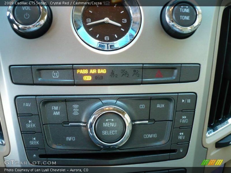 Crystal Red / Cashmere/Cocoa 2009 Cadillac CTS Sedan