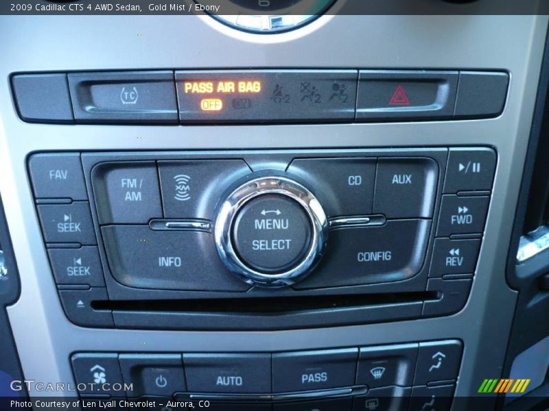 Gold Mist / Ebony 2009 Cadillac CTS 4 AWD Sedan