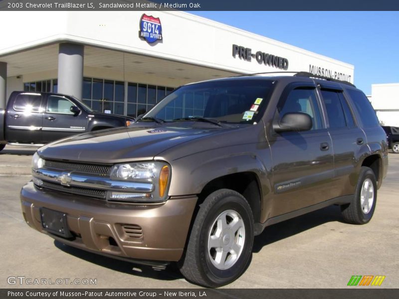 Sandalwood Metallic / Medium Oak 2003 Chevrolet TrailBlazer LS