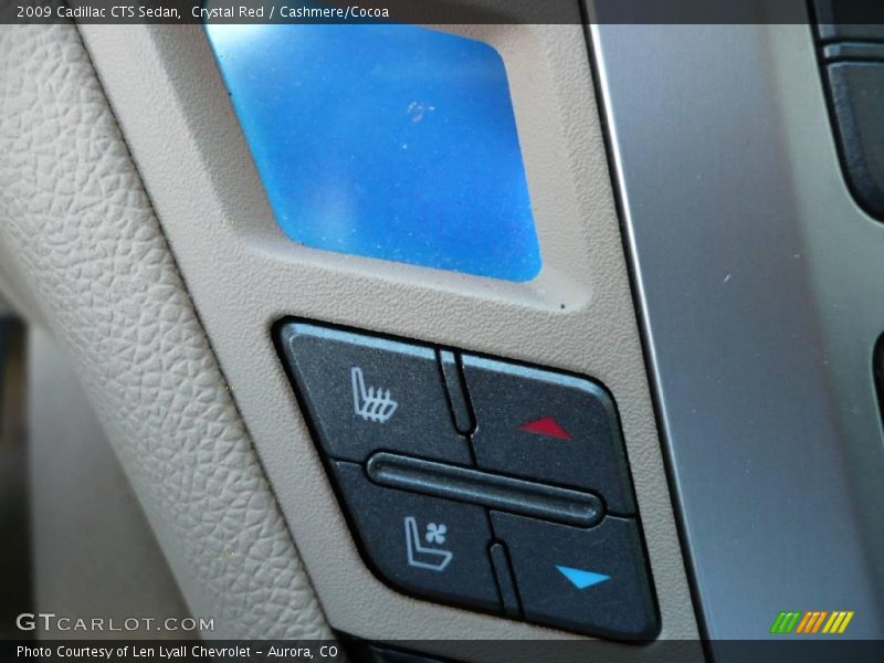 Crystal Red / Cashmere/Cocoa 2009 Cadillac CTS Sedan