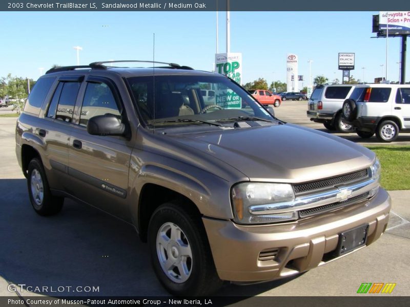 Sandalwood Metallic / Medium Oak 2003 Chevrolet TrailBlazer LS