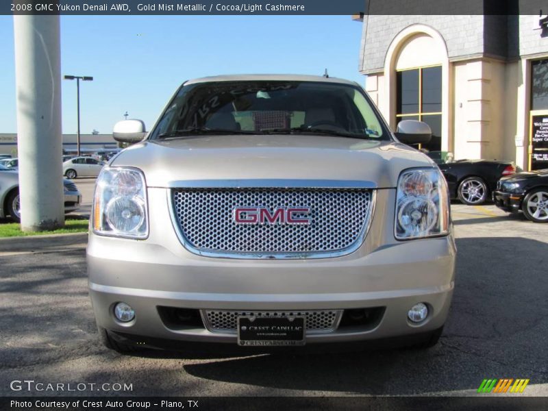 Gold Mist Metallic / Cocoa/Light Cashmere 2008 GMC Yukon Denali AWD