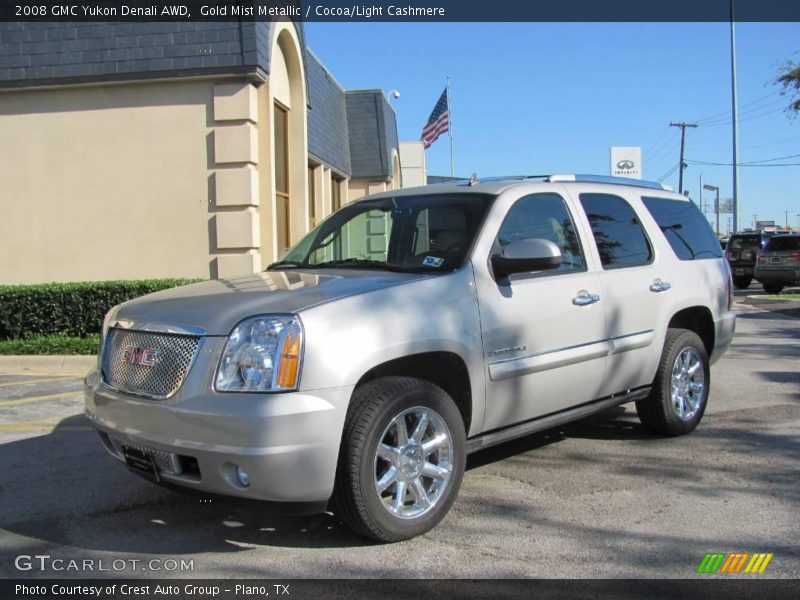 Gold Mist Metallic / Cocoa/Light Cashmere 2008 GMC Yukon Denali AWD