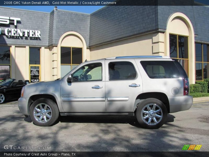 Gold Mist Metallic / Cocoa/Light Cashmere 2008 GMC Yukon Denali AWD