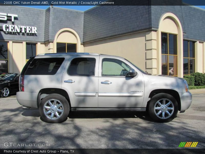 Gold Mist Metallic / Cocoa/Light Cashmere 2008 GMC Yukon Denali AWD
