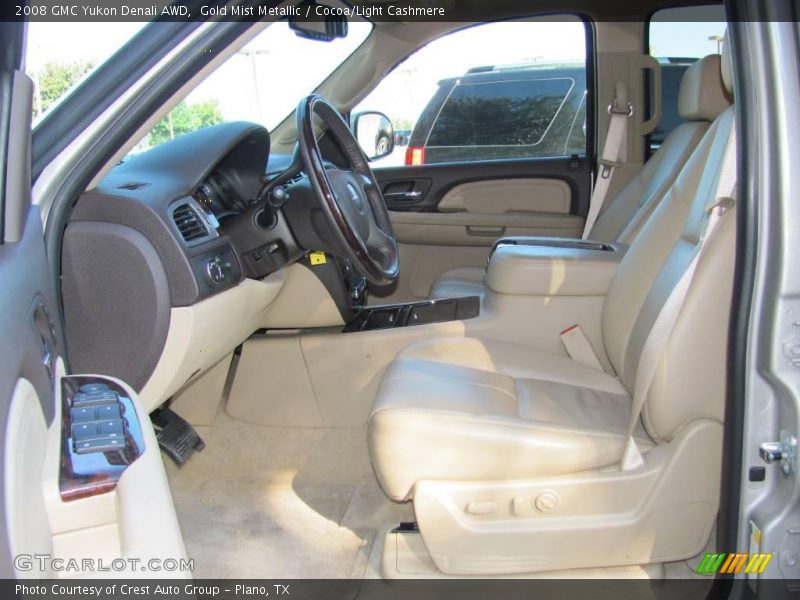 Gold Mist Metallic / Cocoa/Light Cashmere 2008 GMC Yukon Denali AWD