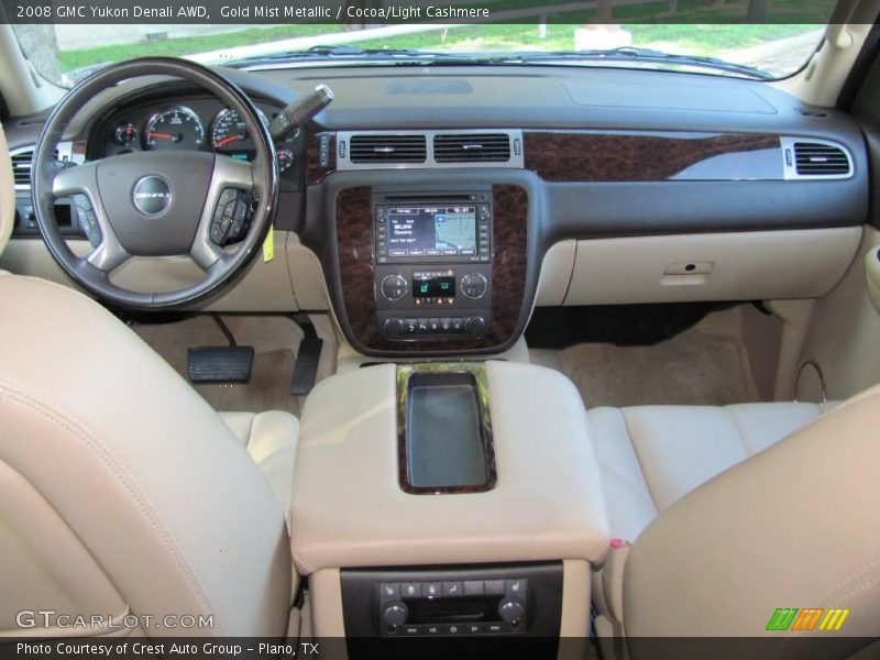 Gold Mist Metallic / Cocoa/Light Cashmere 2008 GMC Yukon Denali AWD
