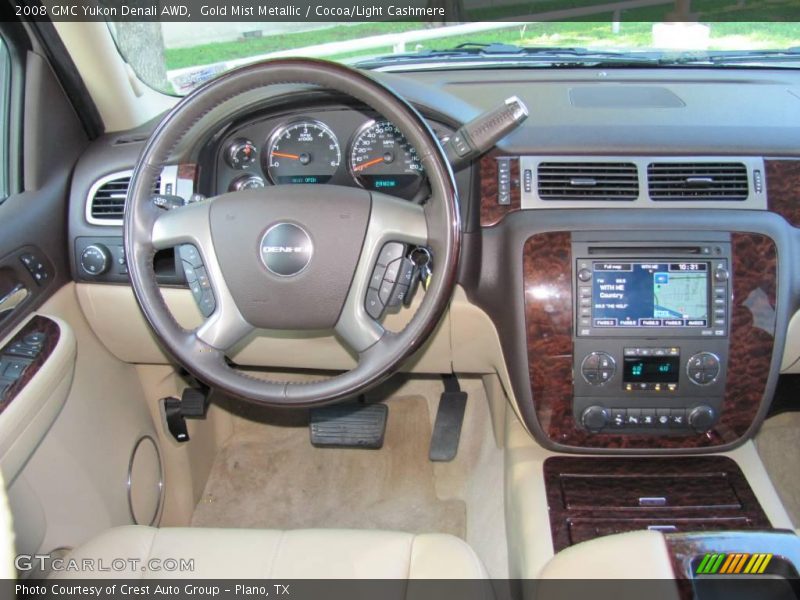 Gold Mist Metallic / Cocoa/Light Cashmere 2008 GMC Yukon Denali AWD