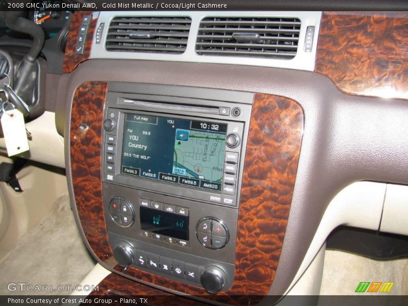 Gold Mist Metallic / Cocoa/Light Cashmere 2008 GMC Yukon Denali AWD
