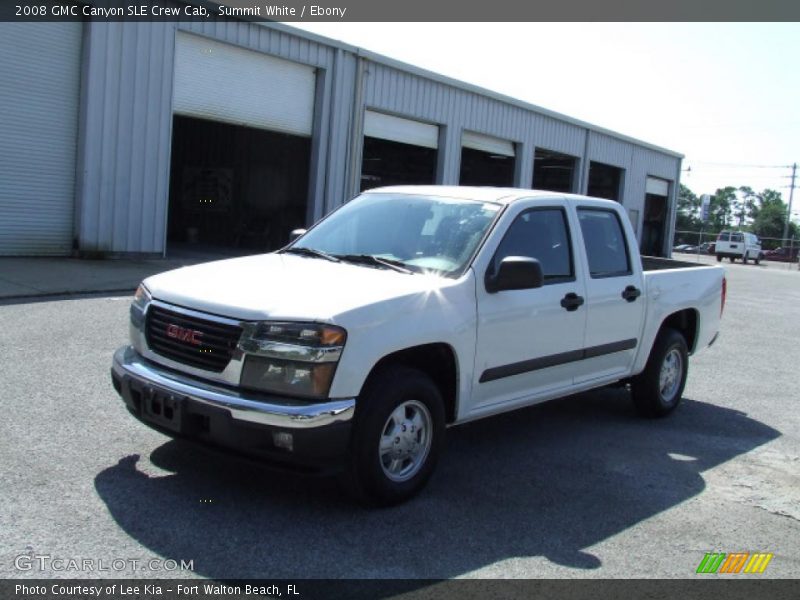 Summit White / Ebony 2008 GMC Canyon SLE Crew Cab