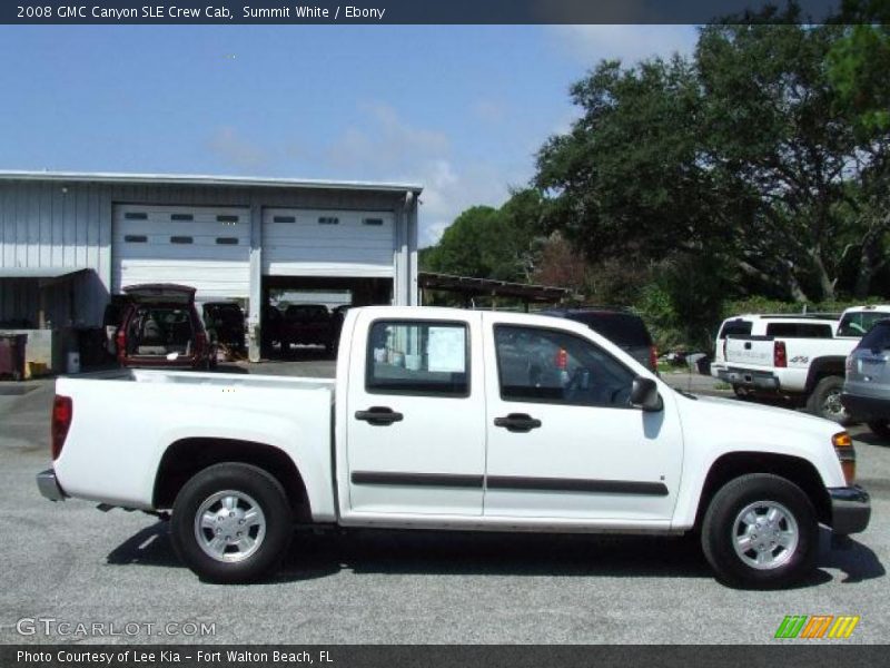 Summit White / Ebony 2008 GMC Canyon SLE Crew Cab