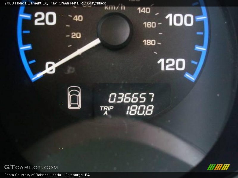 Kiwi Green Metallic / Gray/Black 2008 Honda Element EX