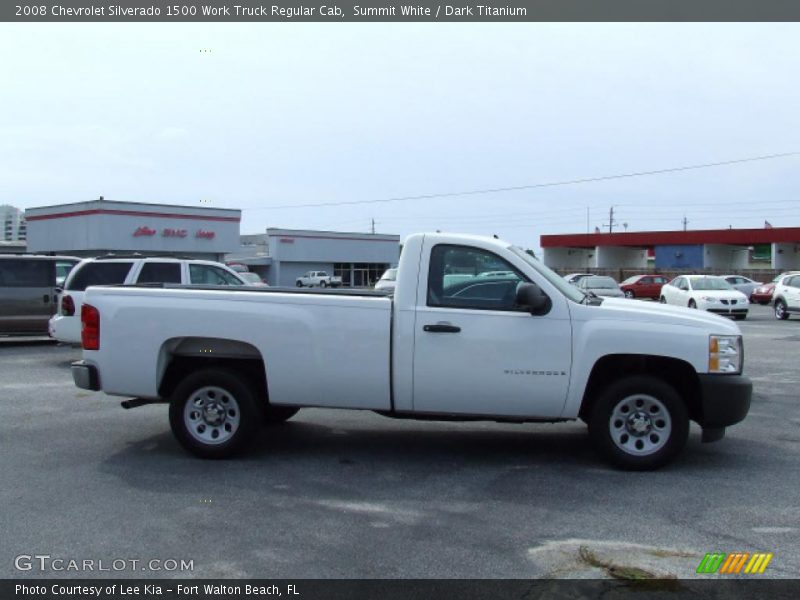 Summit White / Dark Titanium 2008 Chevrolet Silverado 1500 Work Truck Regular Cab