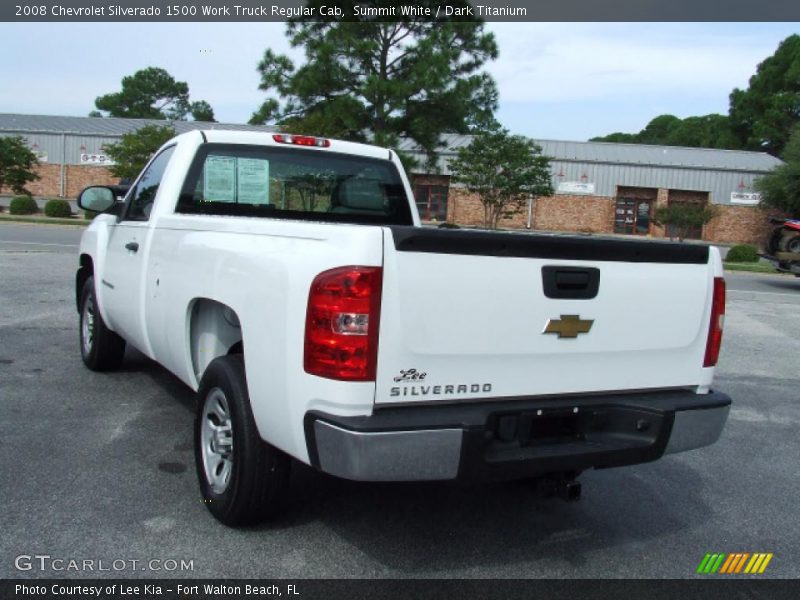 Summit White / Dark Titanium 2008 Chevrolet Silverado 1500 Work Truck Regular Cab