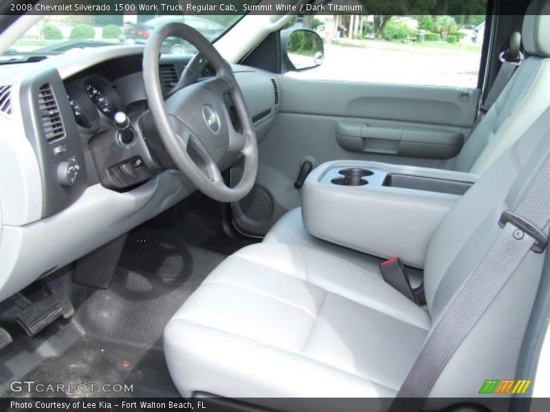 Summit White / Dark Titanium 2008 Chevrolet Silverado 1500 Work Truck Regular Cab