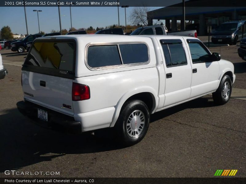 Summit White / Graphite 2001 GMC Sonoma SLS Crew Cab 4x4
