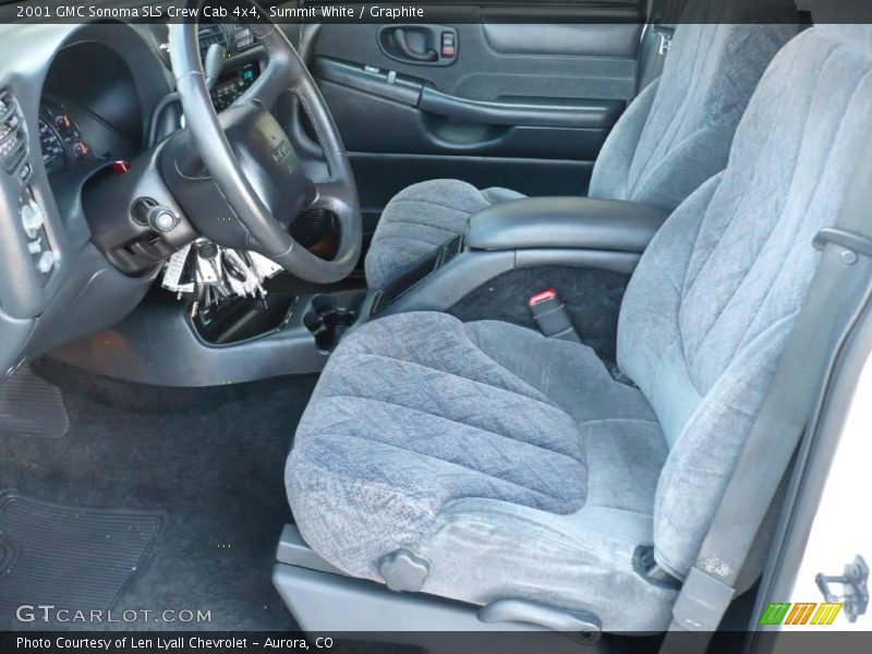 Summit White / Graphite 2001 GMC Sonoma SLS Crew Cab 4x4