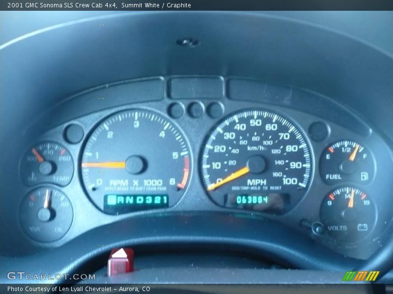 Summit White / Graphite 2001 GMC Sonoma SLS Crew Cab 4x4