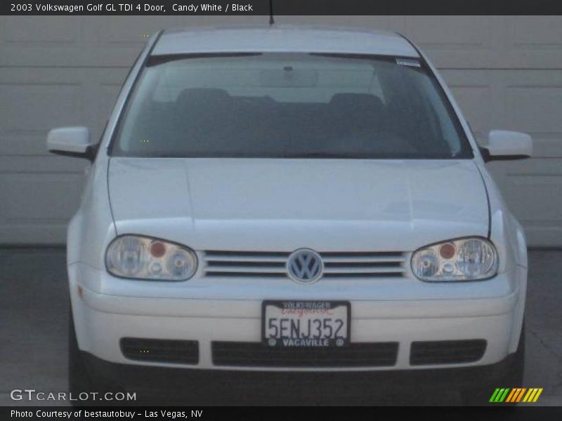 Candy White / Black 2003 Volkswagen Golf GL TDI 4 Door