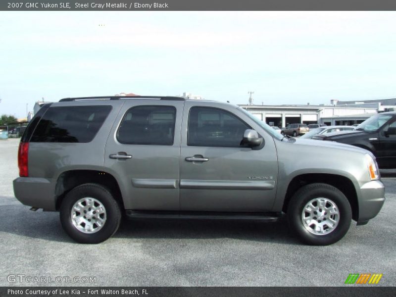 Steel Gray Metallic / Ebony Black 2007 GMC Yukon SLE