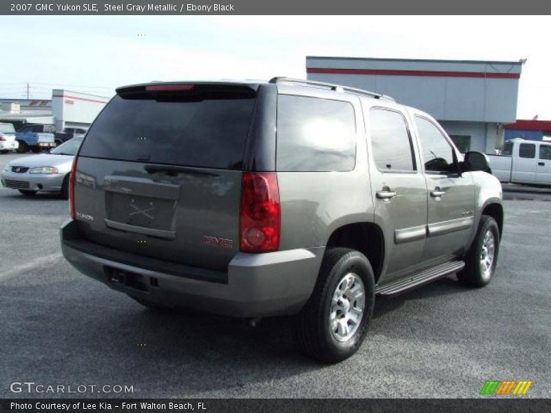 Steel Gray Metallic / Ebony Black 2007 GMC Yukon SLE