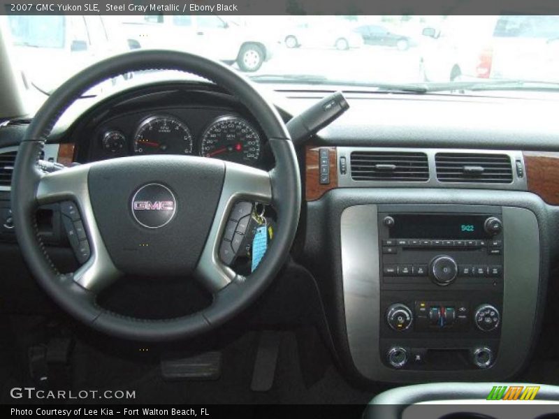 Steel Gray Metallic / Ebony Black 2007 GMC Yukon SLE