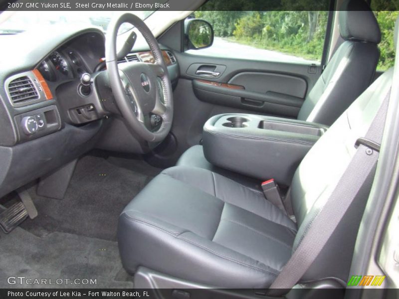 Steel Gray Metallic / Ebony Black 2007 GMC Yukon SLE