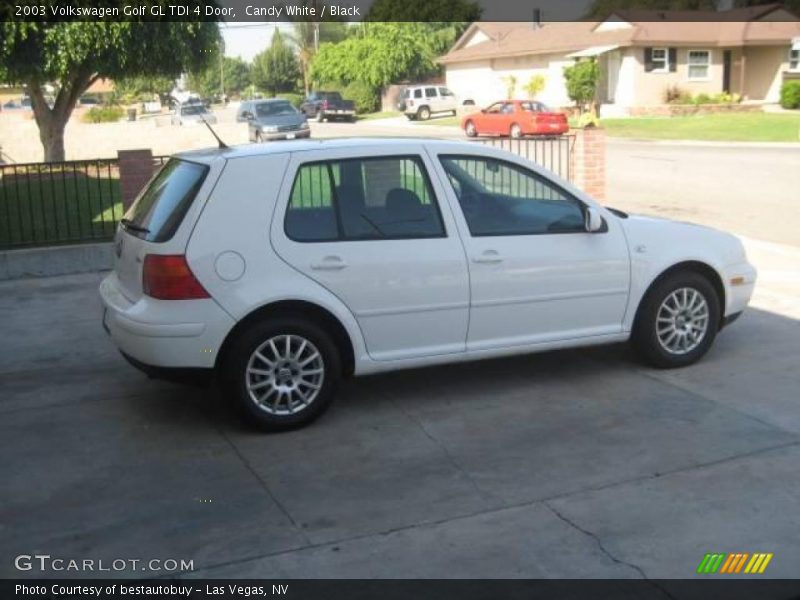 Candy White / Black 2003 Volkswagen Golf GL TDI 4 Door