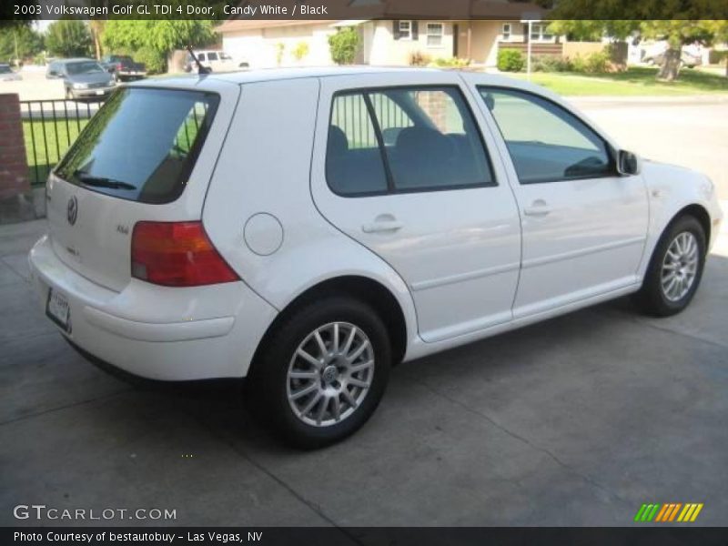 Candy White / Black 2003 Volkswagen Golf GL TDI 4 Door