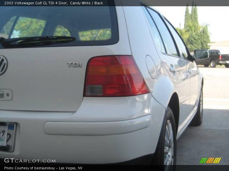 Candy White / Black 2003 Volkswagen Golf GL TDI 4 Door