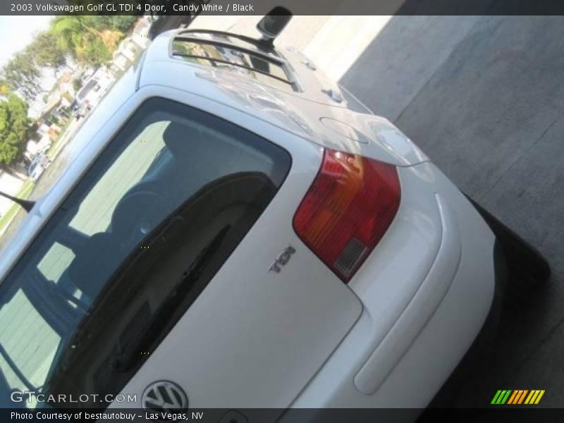 Candy White / Black 2003 Volkswagen Golf GL TDI 4 Door