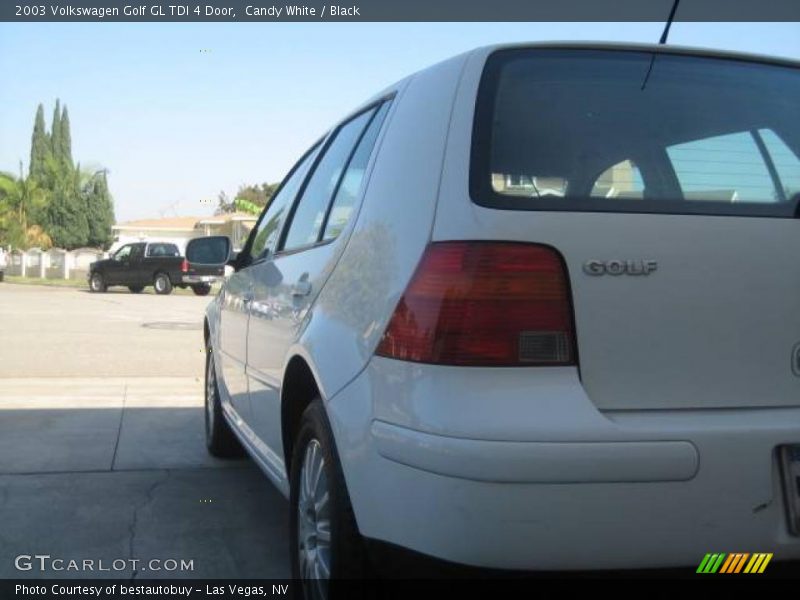 Candy White / Black 2003 Volkswagen Golf GL TDI 4 Door
