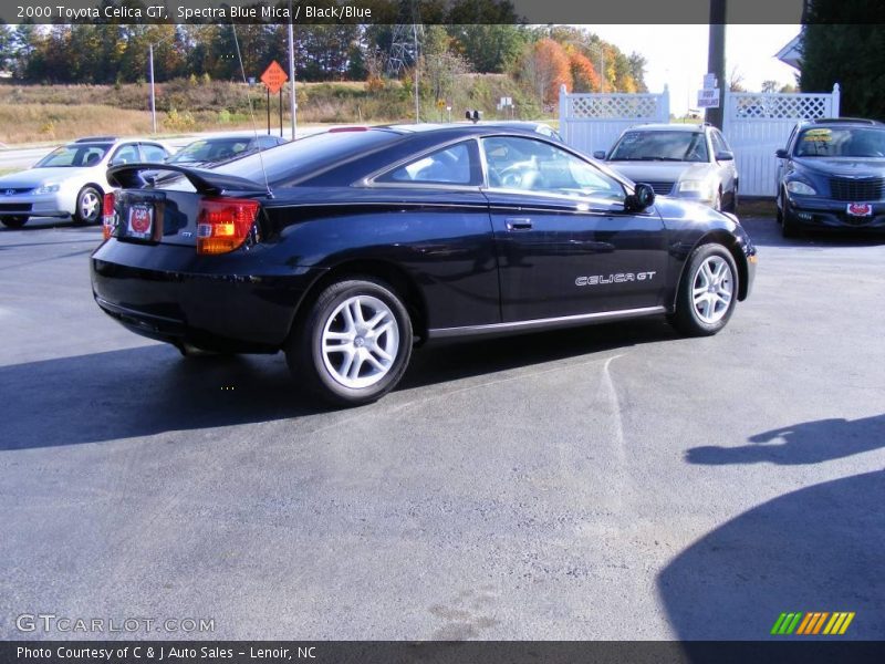 Spectra Blue Mica / Black/Blue 2000 Toyota Celica GT