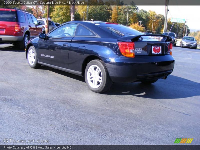 Spectra Blue Mica / Black/Blue 2000 Toyota Celica GT
