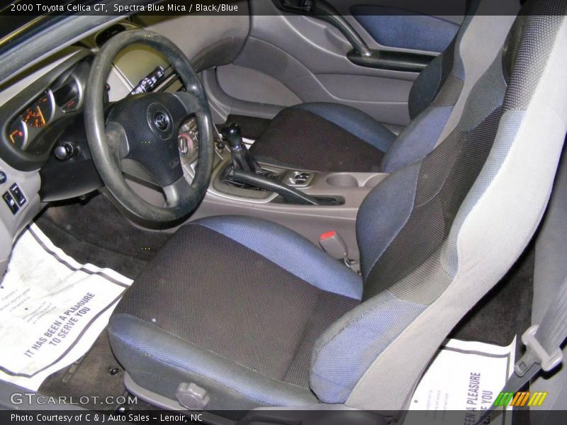 Spectra Blue Mica / Black/Blue 2000 Toyota Celica GT