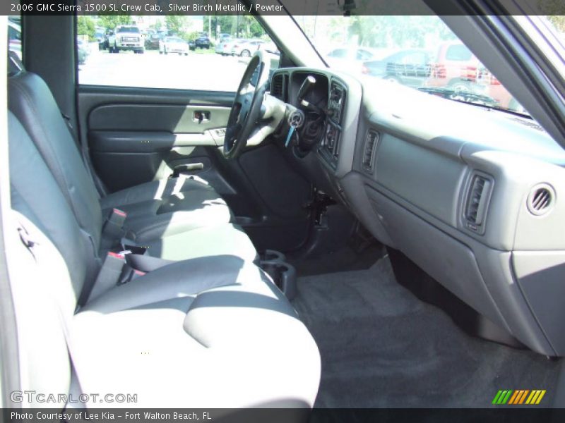 Silver Birch Metallic / Pewter 2006 GMC Sierra 1500 SL Crew Cab