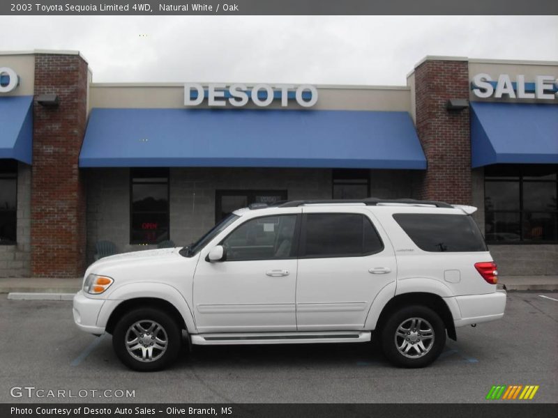 Natural White / Oak 2003 Toyota Sequoia Limited 4WD