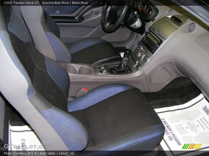 Spectra Blue Mica / Black/Blue 2000 Toyota Celica GT