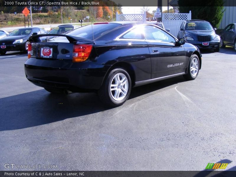 Spectra Blue Mica / Black/Blue 2000 Toyota Celica GT