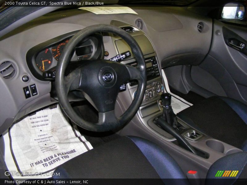 Spectra Blue Mica / Black/Blue 2000 Toyota Celica GT