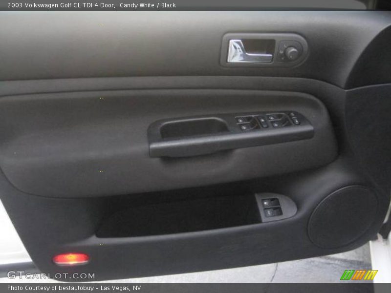 Candy White / Black 2003 Volkswagen Golf GL TDI 4 Door
