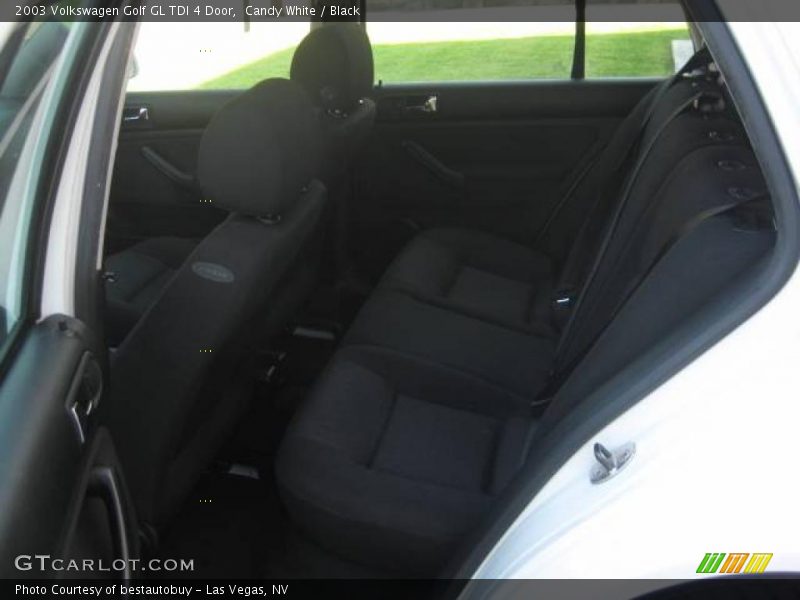 Candy White / Black 2003 Volkswagen Golf GL TDI 4 Door